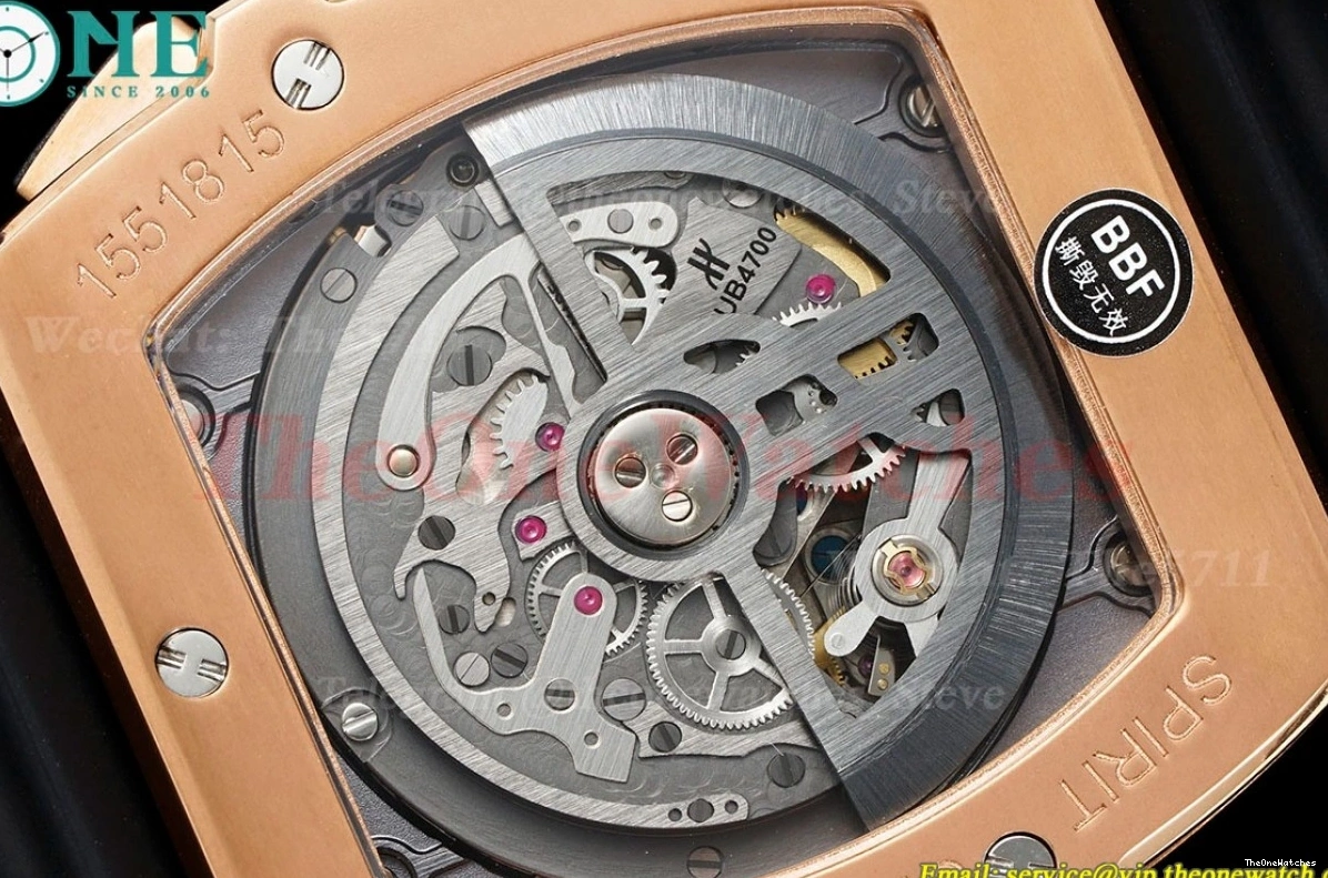 of Bang 42mm Chrono Spirit Mod TI RU BBF Dial A7750 Skeleton Big 0114